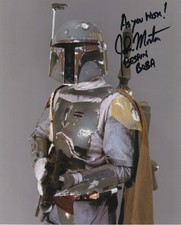 JOHN MORTON signed Autogramm 20x25cm STAR WARS in Person autograph COA BOBA FETT