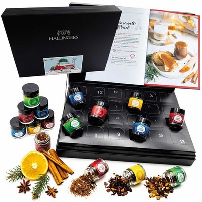 Tee Adventskalender-Set 24 lose Tees ''Christmas Car & Happ...'' Hallingers DE
