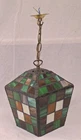 Stunning Stained Glass/Tiffany Style Glass Hanging Pendant Lantern