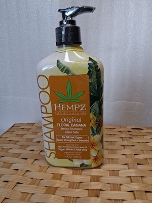 HEMPZ Original Floral Banana Herbal Shampoo Color Safe Vegan Biotin Aloe 17 Oz