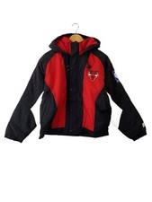 STARTER Chicago Bulls Nylon Jacket M Black Unisex