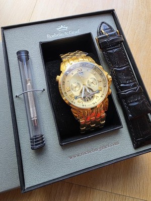 Roebelin & Graef Karthago NEU GOLD Armbanduhr Herrenuhr Automatikuhr Uhr 