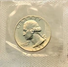 1959 Proof Washington Quarter In Original Cello From Mint Set Free Shipping #69