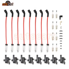 8X Ignition Coil+Spark Plug+Wires set 8125731900 For Chevrolet Tahoe 2000-2006