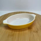 Vintage Pyrex Yellow Pixie 700 Small Casserole Au Gratin Dish 10oz Tableware