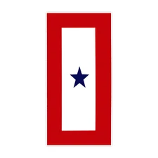 Blue Star Service Bumper Sticker Military Vinyl Soldier Decal 5"
