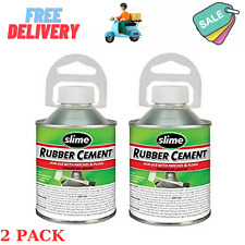 Rubber Cement Tire Repair Glue Brush Applicator Use With Plug 8 Oz  2 Pack 