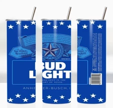 Bud Light Tumbler 20oz Skinny