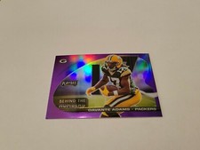 2021 Panini Playoff Football Prizm Davante Adams Behind The Numbers Purple Prizm