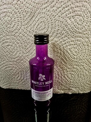 WHITLEY NEILL Gin 43% Vol. 5CL 0,05L Rhubarb & Ginger Miniatur Sammler Sammlung
