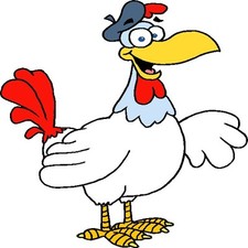 30 Custom French Chicken Personalized Address Labels