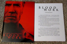BLOOD WORK Press Kit Production Notes and folder Clint Eastwood