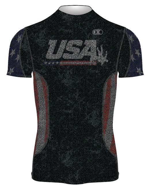 Клифф Кин SBDUUS19 Limited Edition USA Black Flag Wrestling Compression Shirt 11390₽