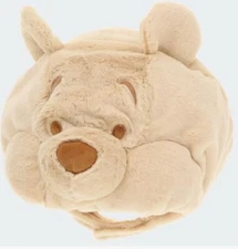 Tokyo Disney Resort Winnie the Pooh Beige Fluffy Plush Hat Fan Cap LTD Used