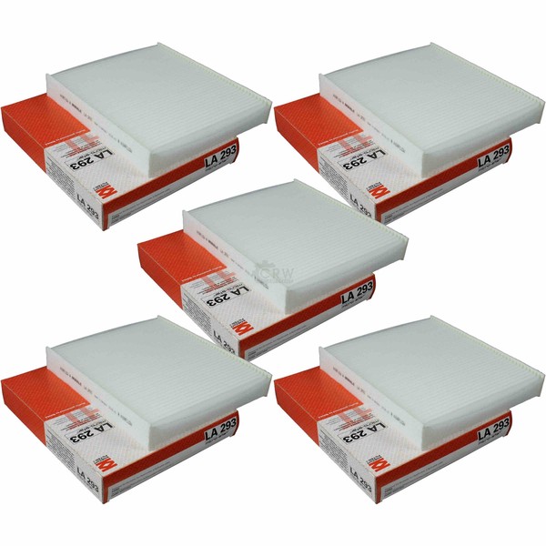5X Mahle / Knecht Filter Innenraumluft Pollenfilter Innenraumfilter LA 293-image