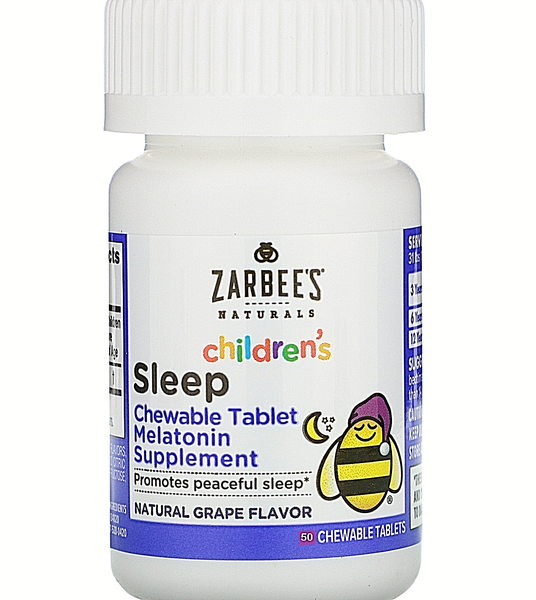 Zarbee's Naturals Children's Sleep Chewable Tablet With Melatonin Grape