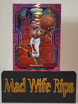 2020-21 Prizm Ish Smith Pink Pulsar Prizm #37 Washington Wizards 25/42 - SSP