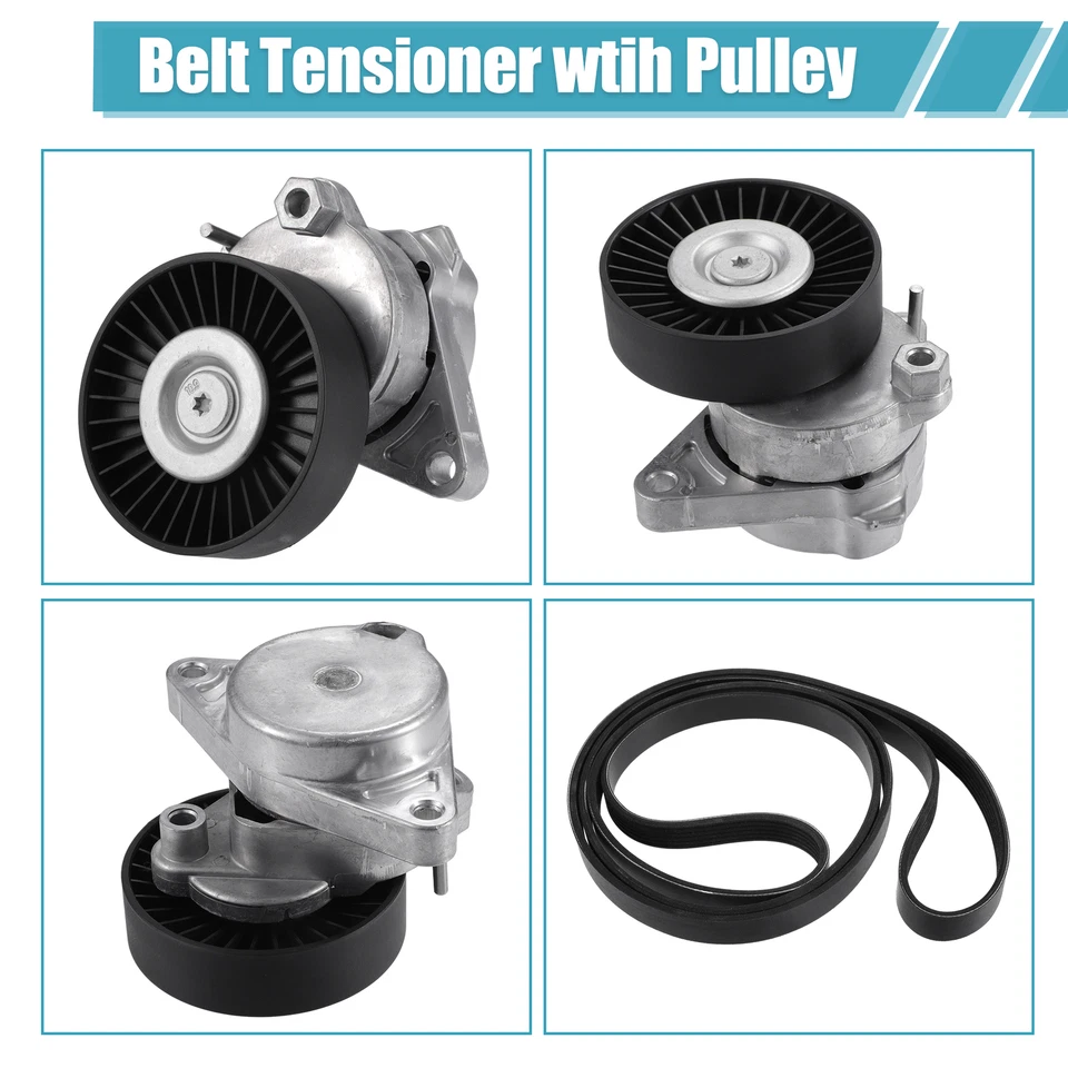 Belt Tensioner &Idler Pulley Assembly for Mercedes-Benz C280 C320 C55 1122000970 — 第 4/4 张图片