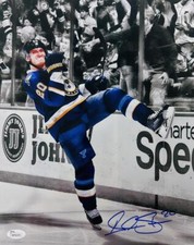 ALEX ALEXANDER STEEN SIGNED ST LOUIS BLUE 11x14 PHOTO AUTOGRAPH JSA HOLOGRAM J45