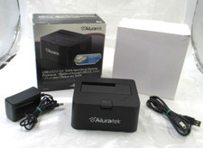 Aluratek USB 2.0 SATA Hard Drive Dock enclosure in Box with cords