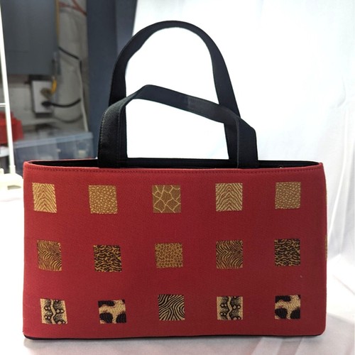 Mittelgroße Handtasche strukturiert Animal Print neu ohne Etikett - Bild 1 von 5