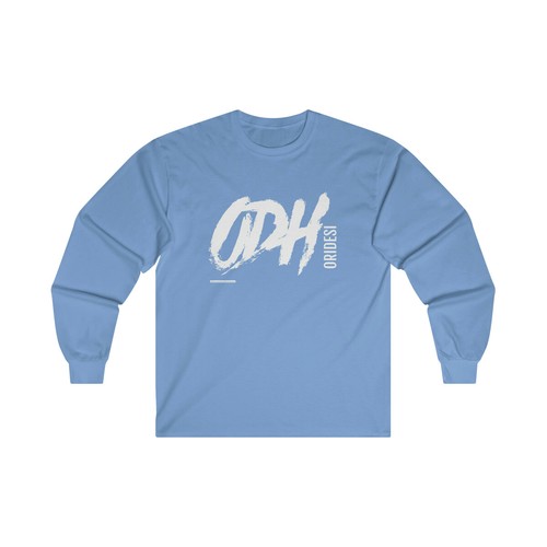 ODH Logo Long Sleeve T Shirt Designer Graphic Tee 100% Cotton - Picture 8 of 11