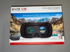 EVO VR - Virtual Reality Headset for All Smartphones - IOS & Android - Blk