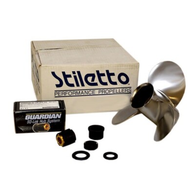 Stiletto Star 3.5 Boat Propeller C802213 | RH 12 x 13P Stainless