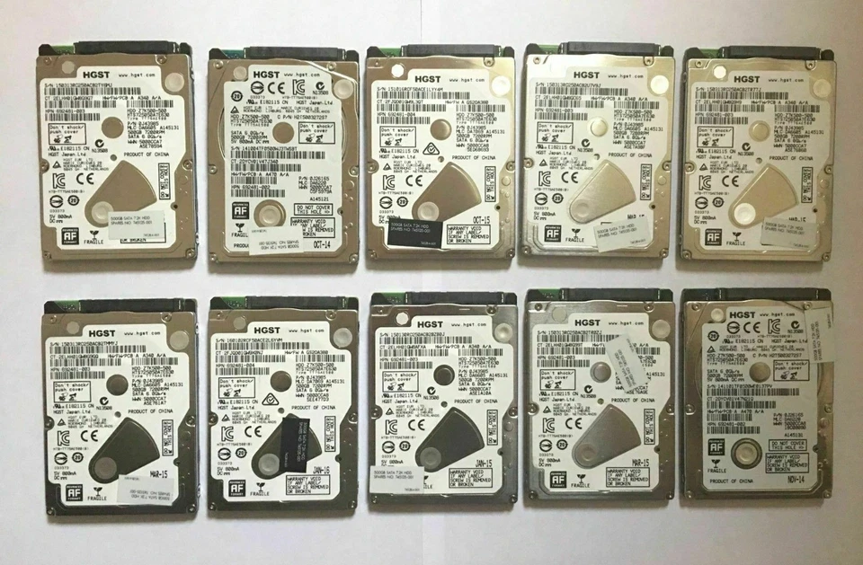 LOTE DE 5, 10 Y 15 HDD 2.5" SATA 320GB Probado Funcionando Foto 3 de 4