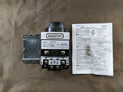 Agastat 7022L8B Zeitrelais 110 VAC 5 Sec Timer