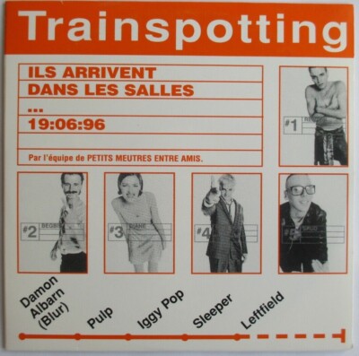 DAMON ALBARN (BLUR) - IGGY POP - PULP - FRANCE ONLY PROMO CD ''TRAINSPOTTING''