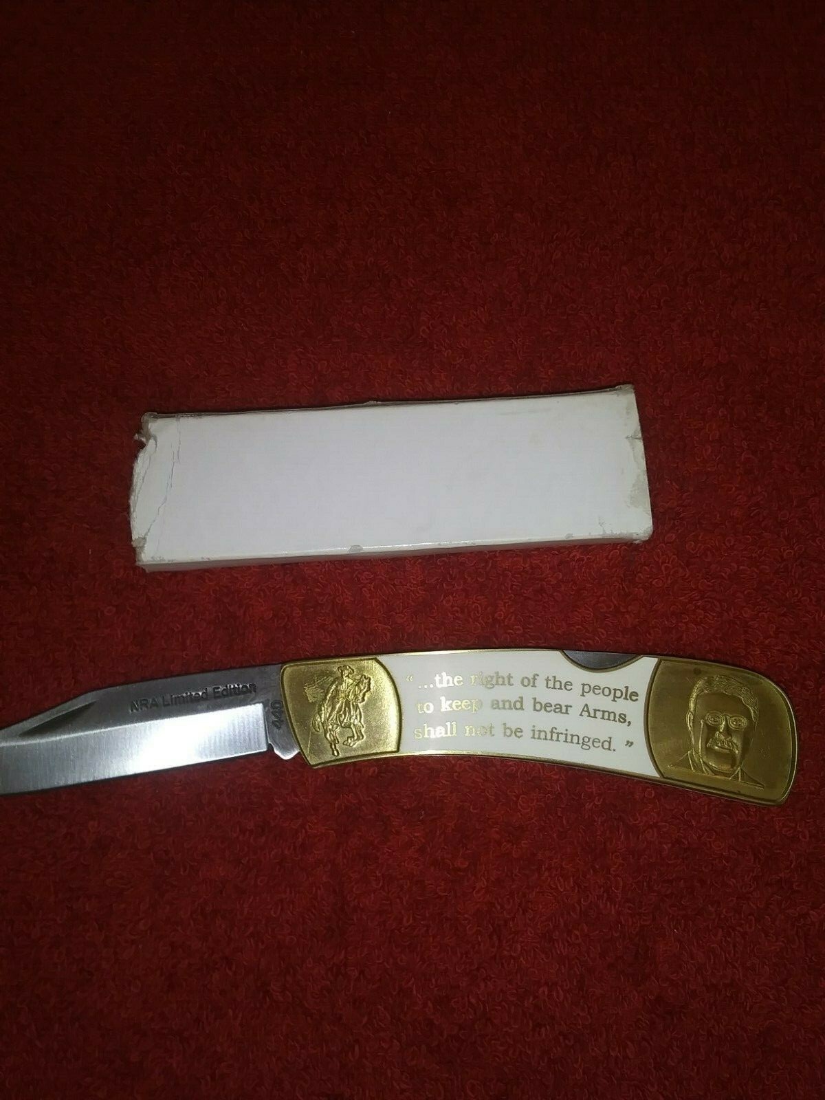 Limited Edition Theodore Roosevelt 440 NRA pocket knife eBay