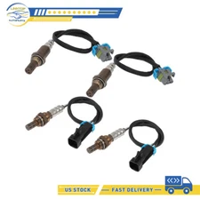 4pcs O2 Oxygen Sensor 2 Upstream & 2 Downstream for 2000 Chevrolet C2500 7.4L