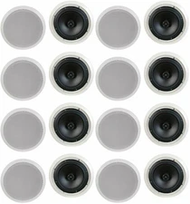(16) 8" Ceiling In wall Speakers Contractor Business Lot Stereo 10.71" frame NEW