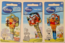 Disney WINNIE THE POOH House Key EEYORE TIGGER Blank Keys Kwikset or Schlage NEW
