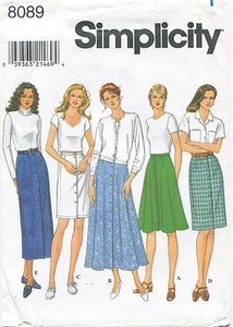 button front skirt pattern