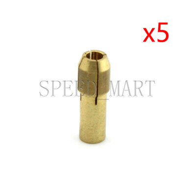 5 PCS Mini Drill Brass Collet Chuck for Dremel Rotary Tool 2.4mm Hot