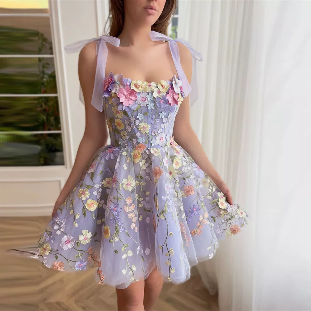 Floral lace formal dress sale