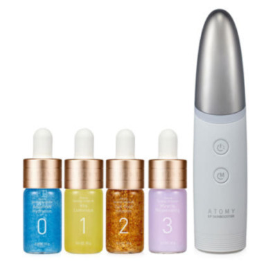 ATOMY EP Skin Booster & Synergy Ampoule Set   4 Modes, 24K Gold, K-Beauty Care