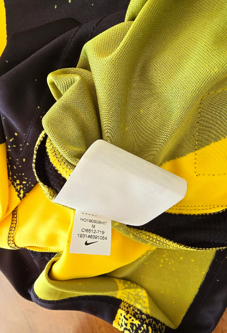 Nike Inter Milan Men's Short-Sleeve Soccer Top 'Black Yellow