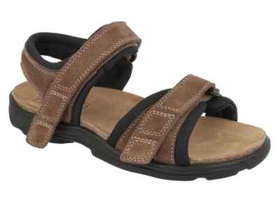 Herren DB Ramsey Brown Extra Weite Passform Sandalen