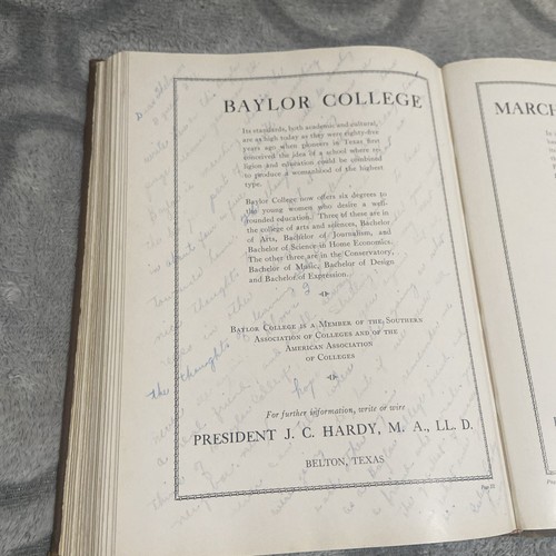 1930 "Blue Bonnet" - Baylor College Yearbook - Belton, Texas + - Picture 17 of 17