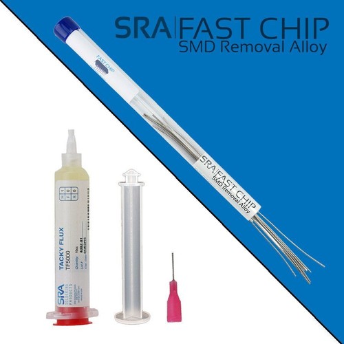 FAST CHIP Removal Alloy and Tacky Flux Kit for Quik SMD Rework 4.5 ft