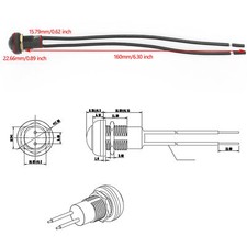 Interruttore A Pulsante Momentaneo 12mm In Metallo Impermeabile IP65 - 2A/36V DC, 1NO, Con Viti