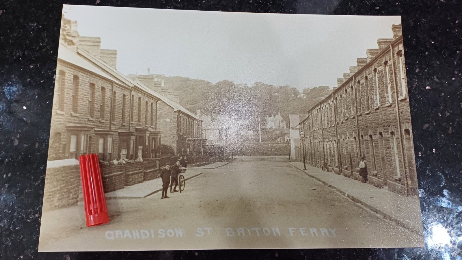 Briton Ferry, Grandison Street. Photograph 7"x5" eBay