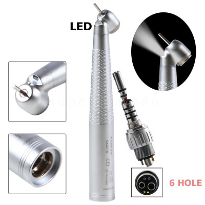 CX207-G Dental Fiber Optic 45 Degree Handpiece /LED Quick Coupler 6H Fit KAV po