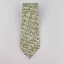 VINEYARD VINES Silk Men's Tie Yellow  Blue Fish Theme Martha's Vineyard Necktie
