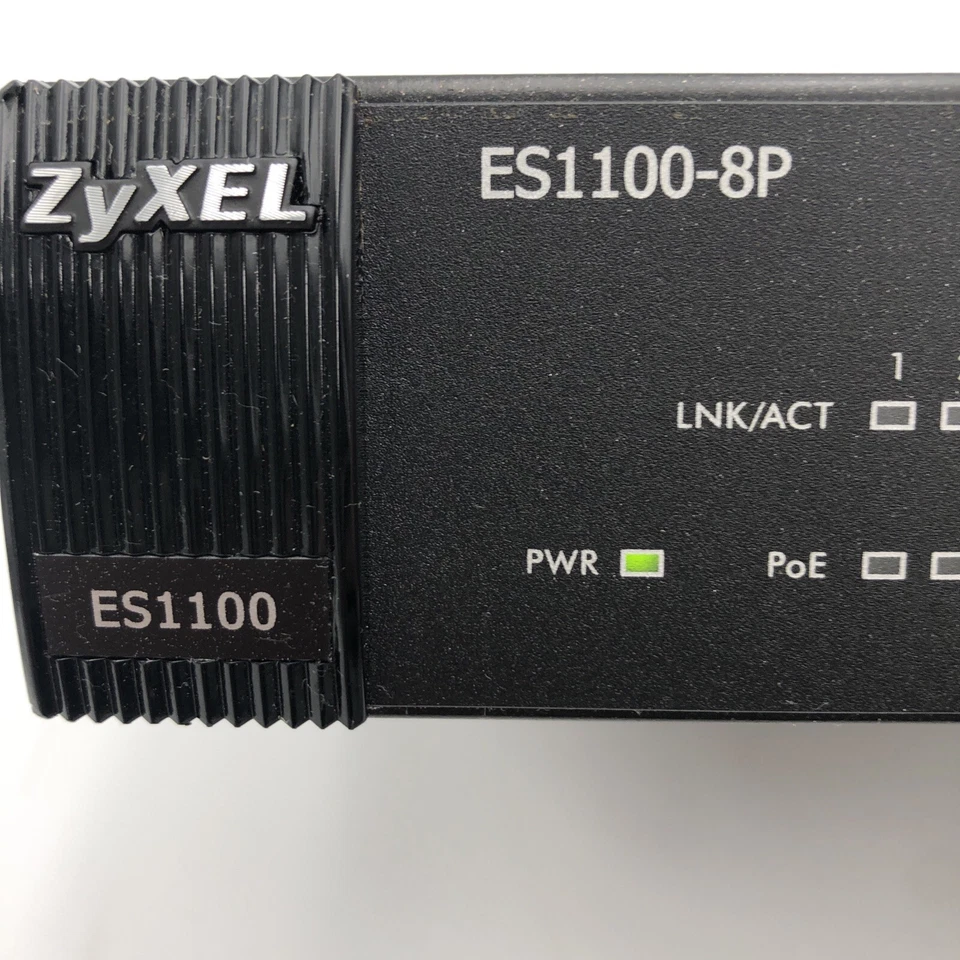 ZyXEL ES1100-8P 8-Port 10/100 Unmanaged PoE Switch no Brackets POWER TESTED ONLY - Image 2 of 4