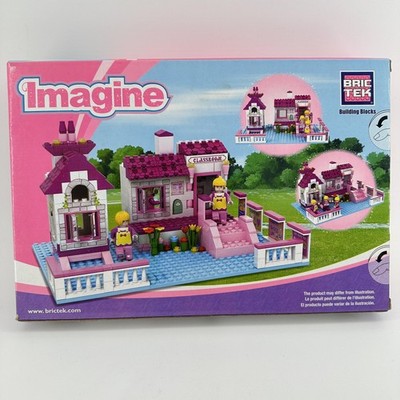 BricTek Imagine Classroom Building Blocks Set 248 pcs Girls School Playhouse Toy