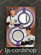 2025 Topps Tribute Derek Jeter Aaron Judge Dual Relics GU Patch /50 B1
